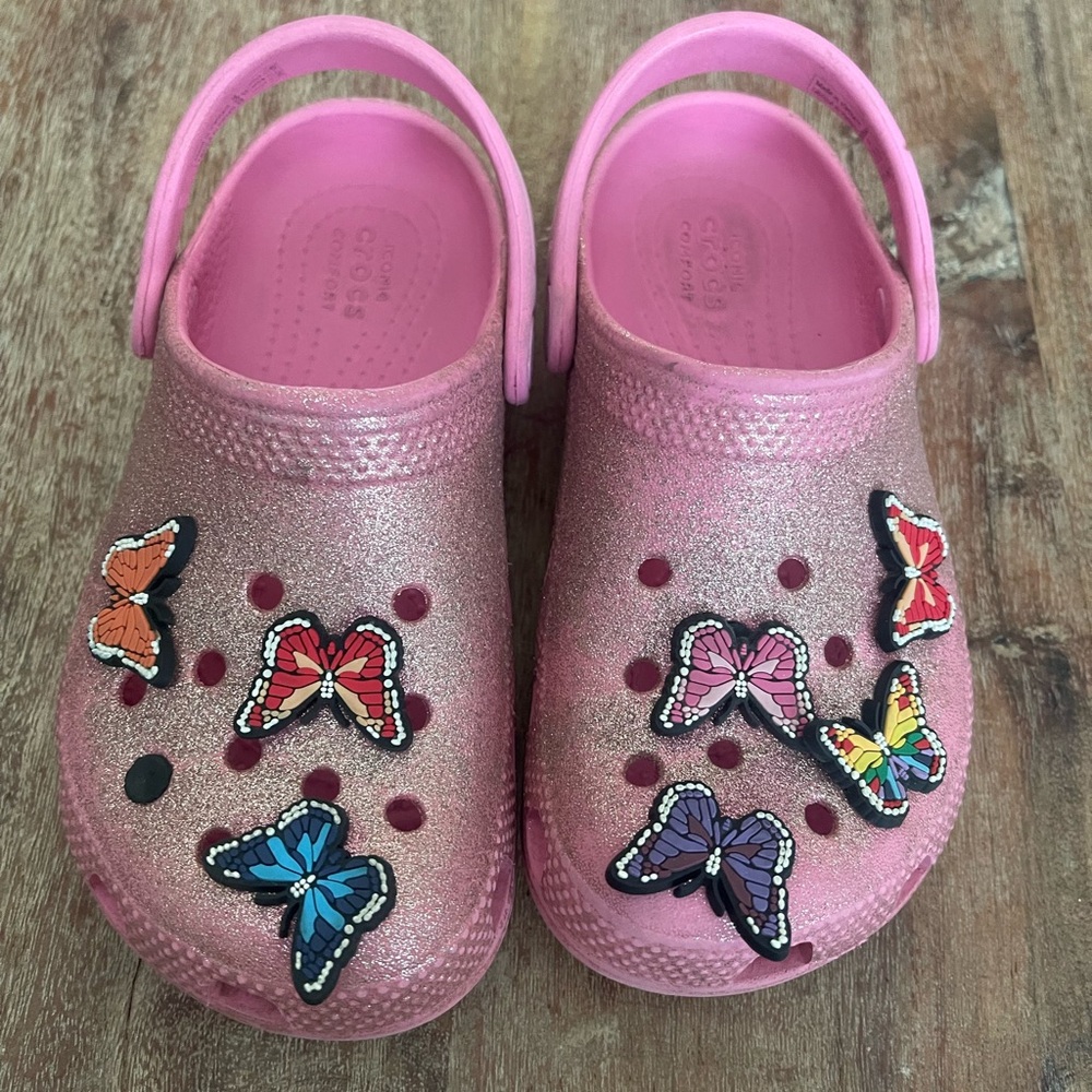 Crocs Sparkle Pink 12